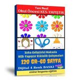 Yeni Nesil Okul Öncesi Kes Yapıştır Etkinlik Kitabı Enine Boyuna Eğitim