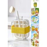 Yeni Nesil Pipetli Buz Kalıbı Matara Buz Kalıbı Retro Su Şişesi Kapaklı Taşınabilir Buz Küpü 500ML - Renkli