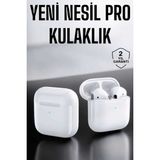 Yeni Nesil Pro Bluetooth Kulaklık Uzun Pil Ömrü Beyaz