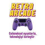 Yeni Nesil Ps4 Kolu | Kablosuz, Şarj Edilebilir, Ergonomik + Titremeli + Dayanıklı Oyun Dostu - Mor