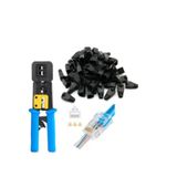 Yeni Nesil Rj45 Ağ Pensesi + 100 Jak + 100 Kılıf Cover
