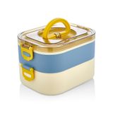 Yeni Nesil Sefer Tası Lunch Box Beslenme Kabı Saklama Kutusu Mavi