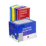 Yeni Nesil Sözlük Seti, Türkçe-İngilizce-Atasözleri ve Yazım Klavuzu (4 Kitap Kutulu, Biala Kapak)