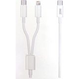 Yeni Nesil Usb-C To Lightning Usb-C Hızlı Şarj ve Data Kablosu 5.0A Hızlı Kablo 1 Metre 20W - Renkli