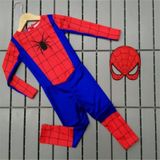 Yeni Özel Erkek Çocuk Kırmızı Spiderman Örümcek Adam Kostümü Mavi