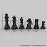 Yeni Satranç Satranç Profesyonel Satranç Taşları 95MM - 700GR
