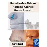 Yeni Seri Rahatlatıcı Uyku Önleyici Horlama Azaltıcı Nefes Alıp Verme Burun Delik Aparatı 16'lı Set