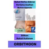 Yeni Seri Rahatlatıcı Uyku Önleyici Horlama Azaltıcı Nefes Alıp Verme Burun Delik Aparatı 4'lü Set