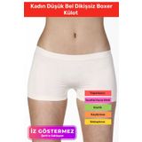 Yeni Sezon İz Göstermeyen Sıkılaştırıcı Toparlayıcı Kadın Düşük Bel Dikişsiz Boxer Külot