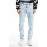 Yeni Sezon Kışlık Denim Kumaş Slim Fit Erkek Jean Pantolon - Indigo Mavi - 30 / 29
