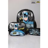 YENİ SEZON LİSANSLI BATMAN OKUL ,BESLENME VE KALEM ÇANTASI OKUL SETİ