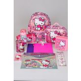 YENİ SEZON LİSANSLI HELLO KITTY ANAOKUL,BESLENME VE KALEM ÇANTASI İLE BESLENME KABI,MATARA KIRTASİYE OKUL SETİ