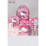 YENİ SEZON LİSANSLI HELLO KITTY İLKOKUL,BESLENME VE KALEM ÇANTASI İLE BESLENME KABI,MATARA KIRTASİYE OKUL SETİ - Çok Renkli - 1