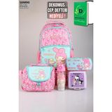 YENİ SEZON LİSANSLI MY MELODY&BEST FRIENDS "MELOPINK KOLEKSİYONU" OKUL,KALEM VE TERMOSLU BESLENME ÇANTASI İLE 500 ML MATARA,BESLENME KUTUSU "DEKOMUS CEP DEFTERİ HEDİYELİ" - 1 - 12M-Krem