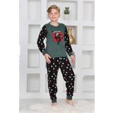 Yeni Sezon Sonbahar/Kış Erkek Çocuk Skate 8 Desenli Polar Pijama Takımı 4536