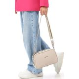 Yeni Trend Orta Boy Çok Bölmeli Kadın Omuz Çantası 25CM * 17CM * 10CM - 25 x 17 cm - Taş