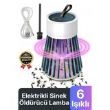 Yeni Üretim Sessiz Verimli 6 Uv Işık Elektrikli Şarjlı Böcek Sinek Sivrisinek Haşere Öldürücü Lamba
