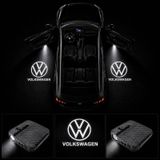 Yeni Volkswagen Kapı Altı Logo Projektör Led Işığı 2'li Set Pilli Kablosuz Kapı Karşılama Lambası