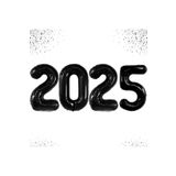 Yeni Yıl Büyük 2025 Folyobalonları 34 Inç Mutlu Yıllar Süslemeleri Yılbaşı Arifesi Parti Malzemeleri, 78784511000