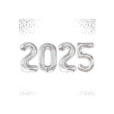 Yeni Yıl Büyük 2025 Folyobalonları 34 Inç Mutlu Yıllar Süslemeleri Yılbaşı Arifesi Parti Malzemeleri, 78784511002