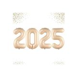 Yeni Yıl Büyük 2025 Folyobalonları 34 Inç Mutlu Yıllar Süslemeleri Yılbaşı Arifesi Parti Malzemeleri, 78784511003
