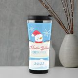 Yeni Yıl Hediyesi Kardan Adam Termos Mug