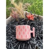 Yeni Yıl Hediyesi, Pembe Kupa, Yılbaşı Kupası, Yılbaşı Ağacı, Kurabiye, Kardan Adam - Renkli - 300 cc