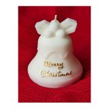 Yeni Yıl Noel Mum Yılbaşı Çanı Merry - Beyaz