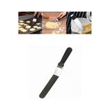 Yeni11 Eğik Pasta Paleti Sıvama Spatulası 20 cm Oval Uçlu Spatula