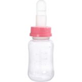 Yenidoğan Için 150 ml Pembe Besleme Aparatı ve Kaşıklı Biberon Seti - Ahşap - Bej