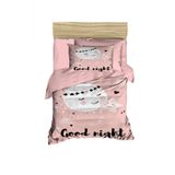 Yenidoğan Kız Bebek Nevresim Takımı 3d Pamuklu Good Night