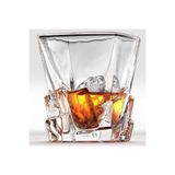 Yenigeldi 1 Adet İskoç El Yapımı Kurşunsuz Kristal Cam Viski, Şarap, Kokteyl, Bourbon, Sunum Bardağı 300 Ml