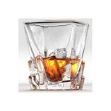 Yenigeldi 1 Adet İskoç El Yapımı Kurşunsuz Kristal Cam Viski, Şarap, Kokteyl, Bourbon, Sunum Bardağı 300 Ml,Şeffaf