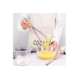 Yenigeldi 1 Adet Renkli Silikon Yapışmaz Çırpıcı Pratik Yumurta Çırpıcı Yemek Pişirmek Için (29 Cm)