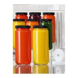 Yenigeldi 2 Adet 480Ml ( 2 Pipet ,4 Kapak , 1 Fırça) Cam Bardak Meyve Suyu Kavanoz