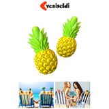 Yenigeldi 2 Adet Ananas Plaj Havlu Mandal Klipsi – Rüzgara Dayanıklı, Güçlü Tutuş ve Eğlenceli Tasarım