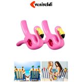 Yenigeldi 2 Adet Pembe Flamingo Plaj Havlu Mandal Klipsi – Güçlü Tutuş ve Taşınabilir