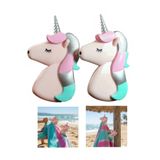 Yenigeldi 2Adet Unicorn Plaj Havlu Mandalı - Şezlong Havlu Sabitleyici Sevimli Manda