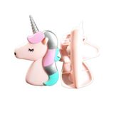 Yenigeldi 2Adet Unicorn Tasarımlı Şezlong ve Plaj Havlusu Klipsi, Pembe Unicorn Figürlü Havlu Mandalı Plaj Aksesuarı