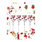 Yenigeldi 4 Adet 18 Cm Kokina Red Berry Yılbaşı Süsü Yılbaşı Uğuru Gün Işığı Ledli