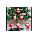 Yenigeldi 6 Adet Noel Baba Yılbaşı Ağacı Süsü, Kırmızı