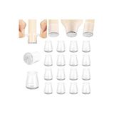 Yenigeldi 8 Adet (2Cm - 2,5 Cm) Silikon Masa Sandalye Pabuç Kaydırmaz Zemin Koruyucu,50Mm.Dikdörtgennkeçeli