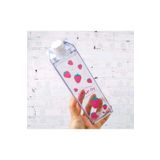 Yenigeldi Çilek 500Ml Mika Süt Kutu Tasarımlı Su Kahve Içecek Şişesi Cam Değildir Kahve Ve Sunum Bardağı,Şeffaf.Çilek