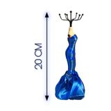 Yenigeldi Mavi Renk (20 Cm) Moda Heykel Şeklinde Takı Standı, Takılık, Küpelik, Takı Dolabı Düzenleyici