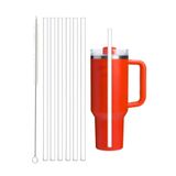 Yenigeldi Stanley Quencher 30/40 Oz Uyumlu Yedek Pipet Seti, 12 Adet Pipet ve 1 Temizleme Fırçası, BPA İçermeyen