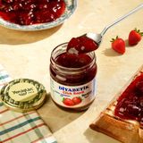 Yenigün DİYABETİK Çilek Reçeli %45 Meyve - 230 gr Diyabetik Kullanıma Uygun Lezzet