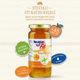 Yenigün STEVİALI FİT Kayısı Reçeli %45 Meyve 280 gr Düşük Kalorili Doğal Tatlandırıcı İçermez