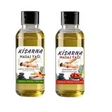 Yenilebilir Aromalı Masaj Yağı Aromatik Vücut Besleyici 50 Ml Sandal Ağacı Ve 50 Ml Çilek Kokulu