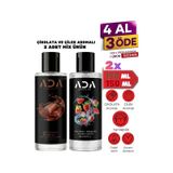 Yenilebilir Kayganlaştırıcı Jel 150 Ml Çilek Çikolata Aromalı 2li Set Anal Uyumlu