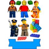 Yenilebilir Şekerli Kağıt Baskısı Cupcake ve Pasta Resim Baskı LEGO Temalı 02